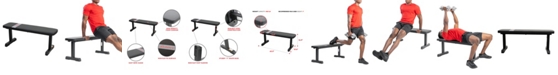 Sunny Health & Fitness Flat Weight Bench For Workout, Exercise and Home Gyms